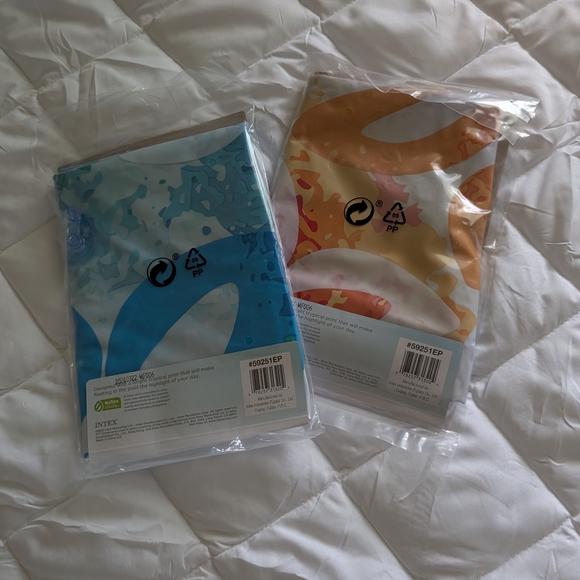 Intex | Games | Intex Inflatable Pool Float Set Blue And Orange | Poshmark